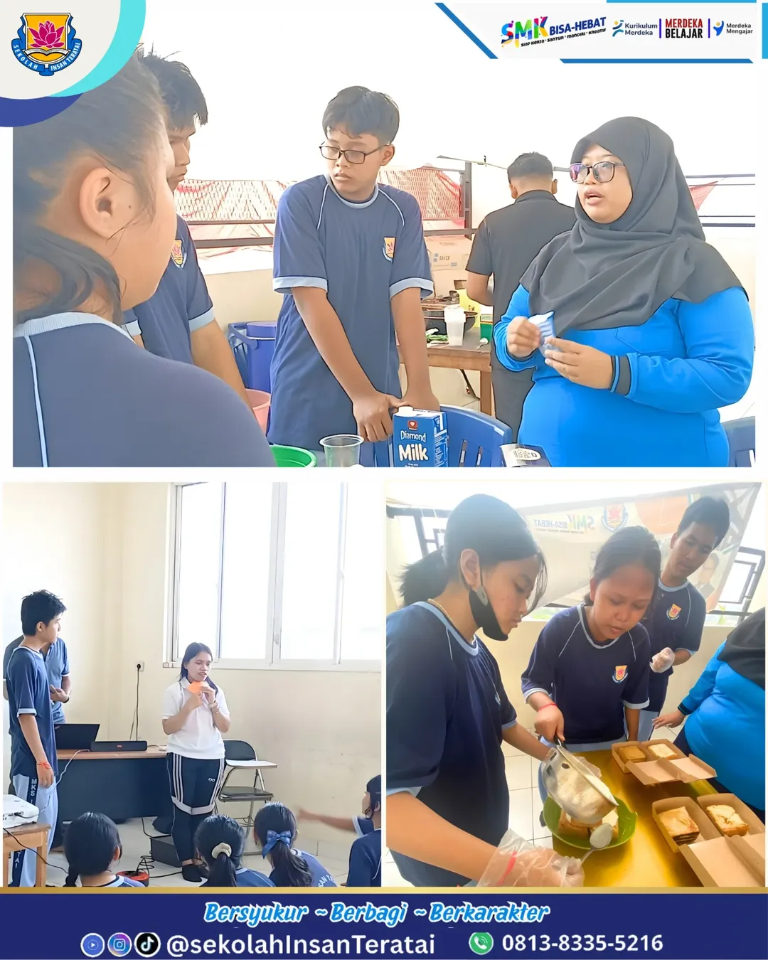 kegiatan Kelas Integrasi SMK INSAN TERATAI Dengan tema “Inovasi Produk Olahan Susu Sapi”